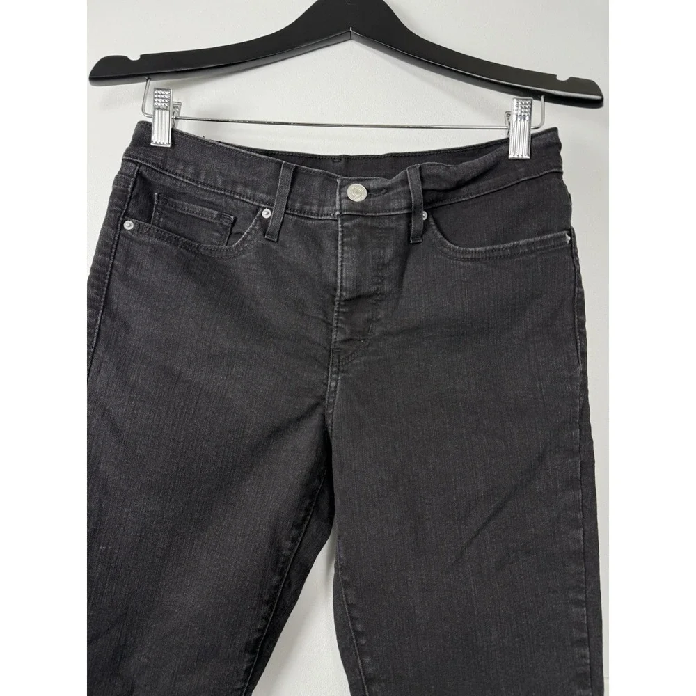 EUC Levi's 511 Slim Tapered Jeans BLACK Mens tag=29x28 Red‎ Tab